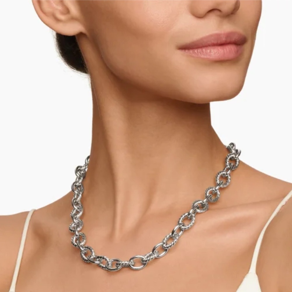 David Yurman Silver Chain Necklace